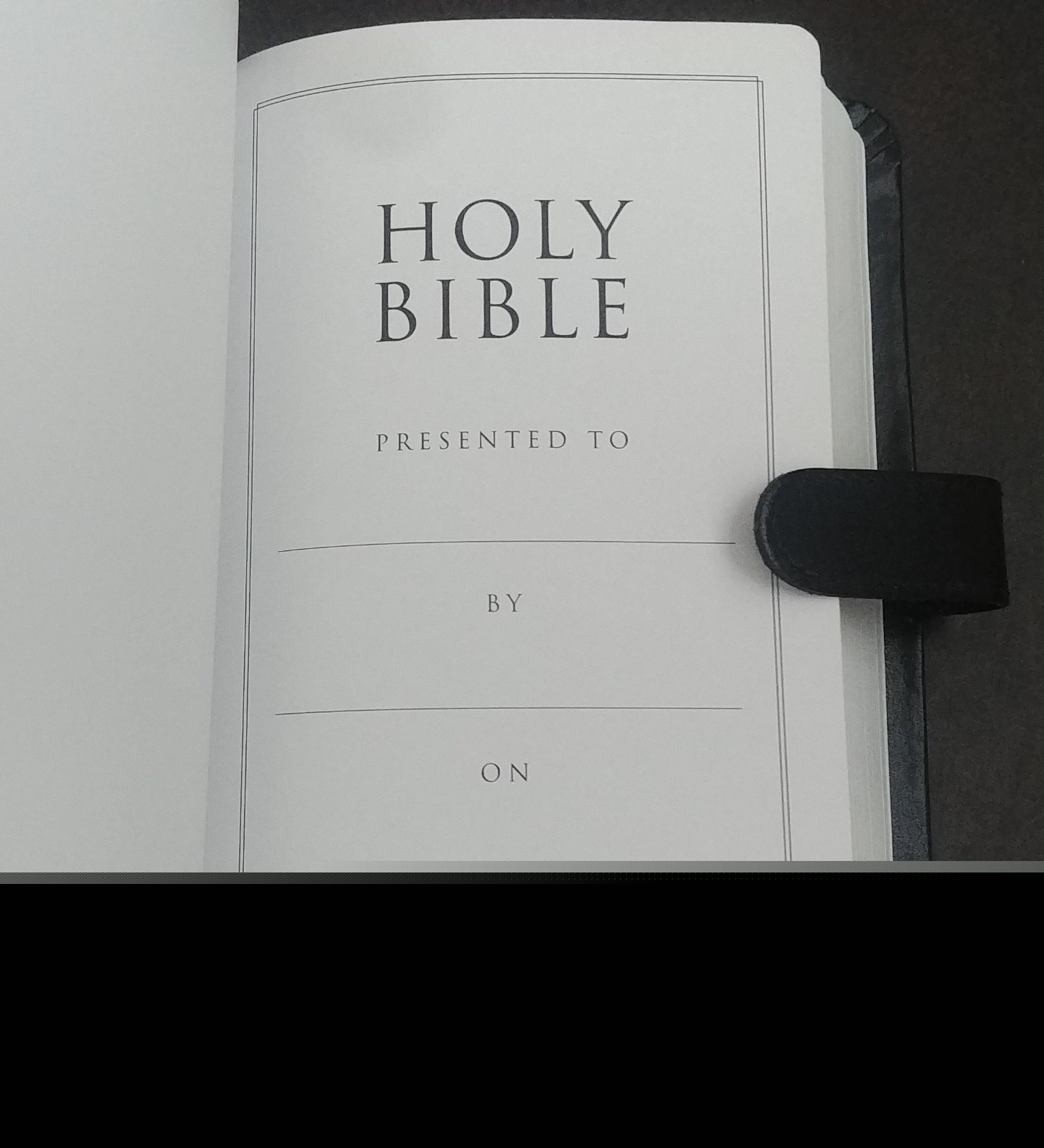 Premium Bonded Leather NIV Compact Thinline Bible Black – Red Letter – Ribbon