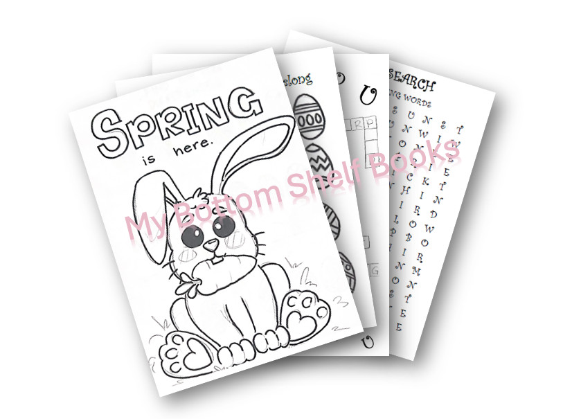 DIGITAL CONTENT- 2025 Spring Coloring & Activity Book-32 Pages *PRINTING REQ&rsquo;D*