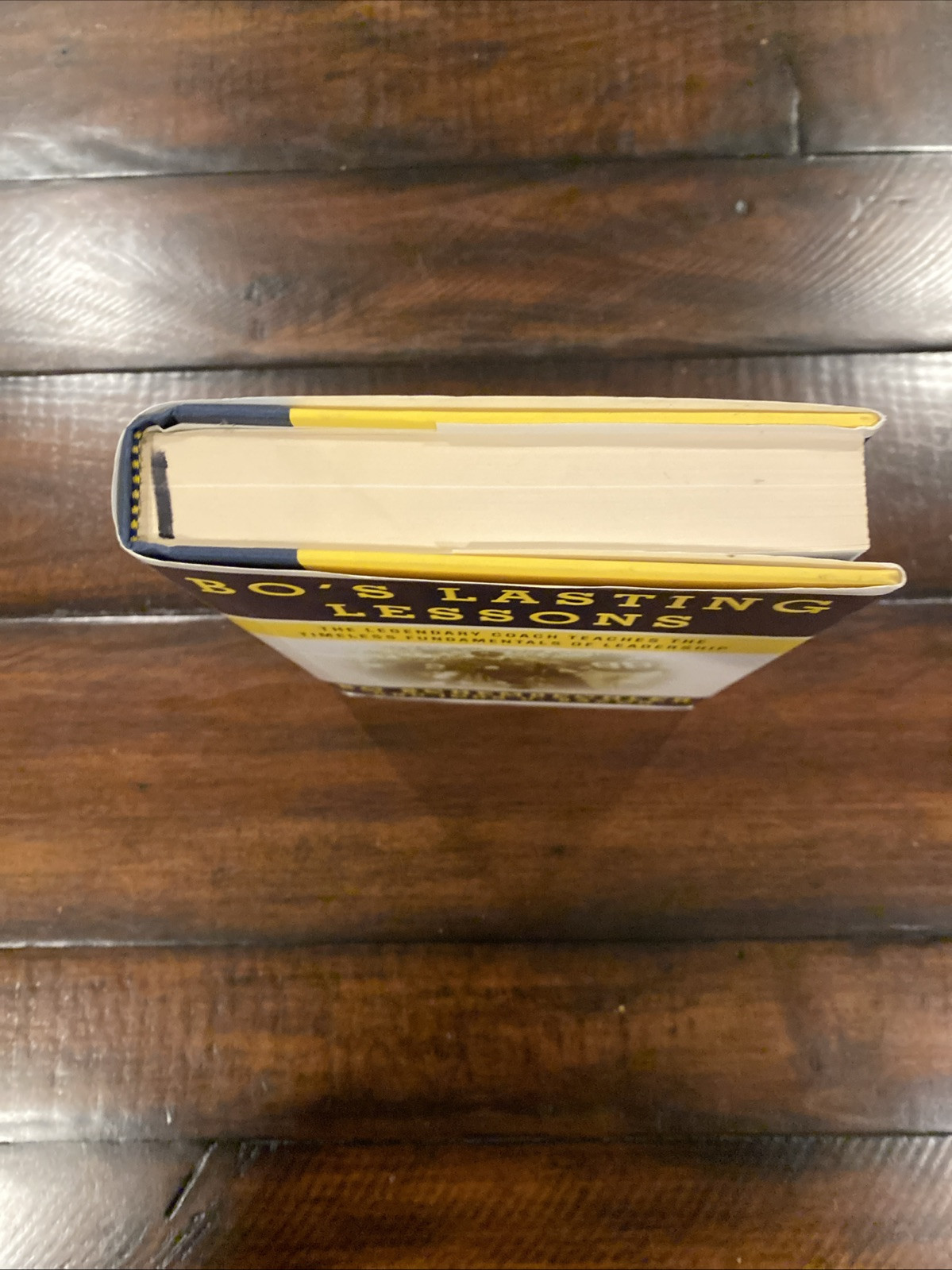 SIGNED Bo&rsquo;s Lasting Lessons by John U. Bacon U Of M Football