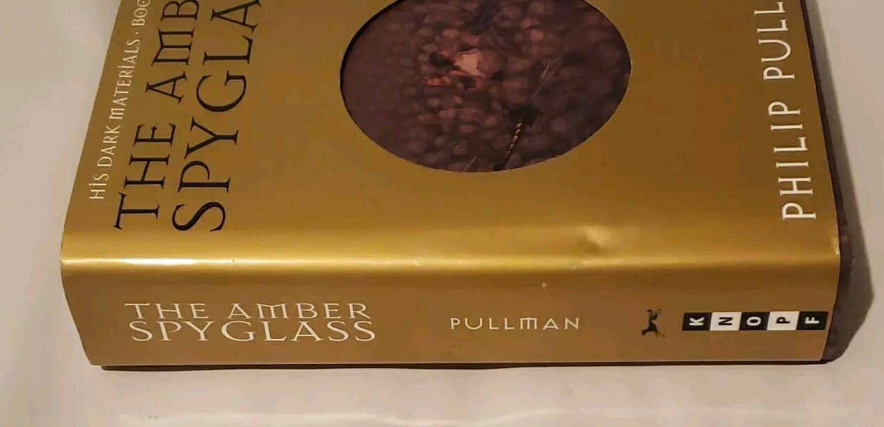 « The Amber Spyglass » 1st First Edition Signed Philip Pullman HC Book 3