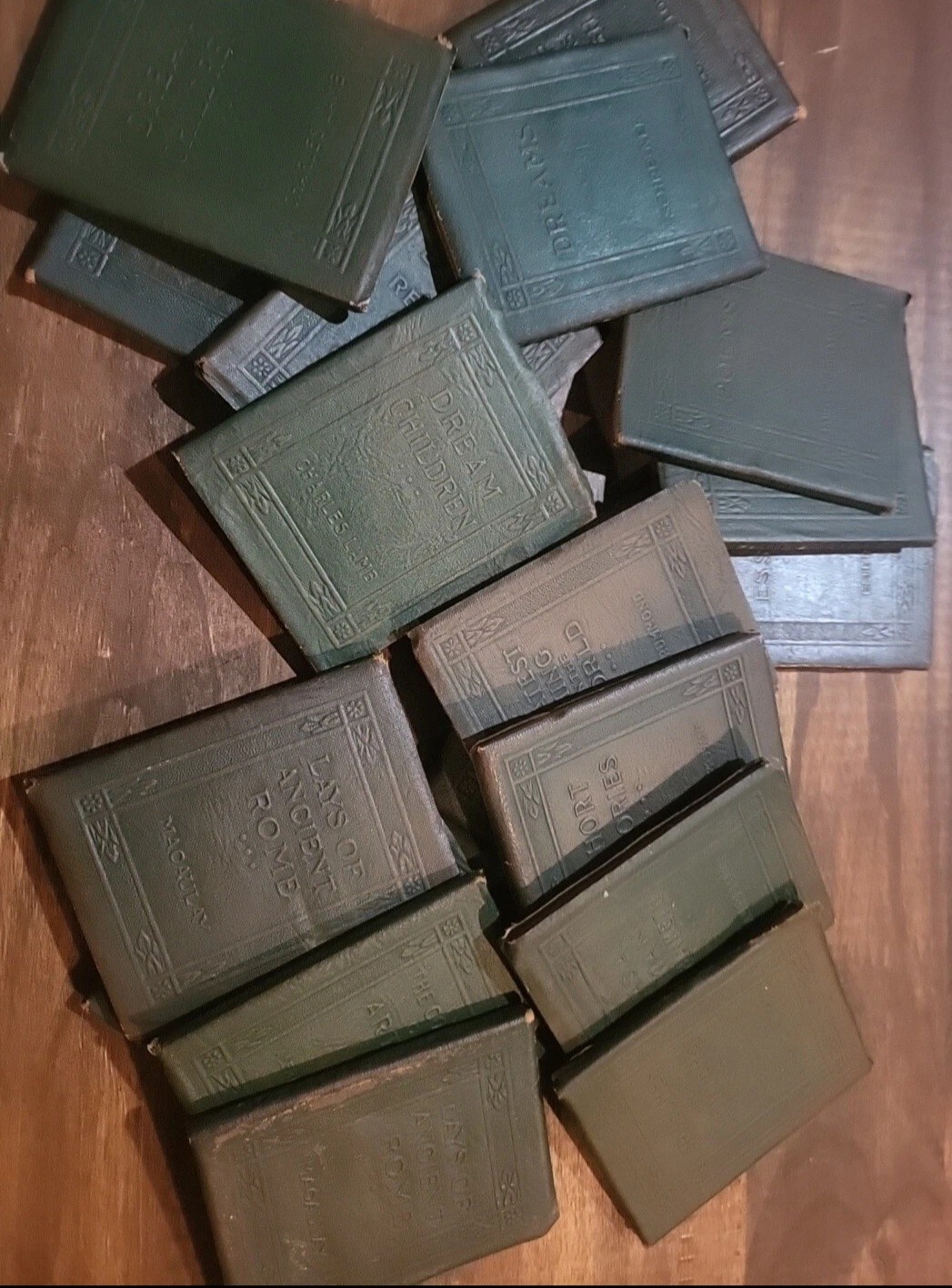100 yr Old Antique Little Leather Library Books 1920&rsquo;s Redcroft Pick Your Title