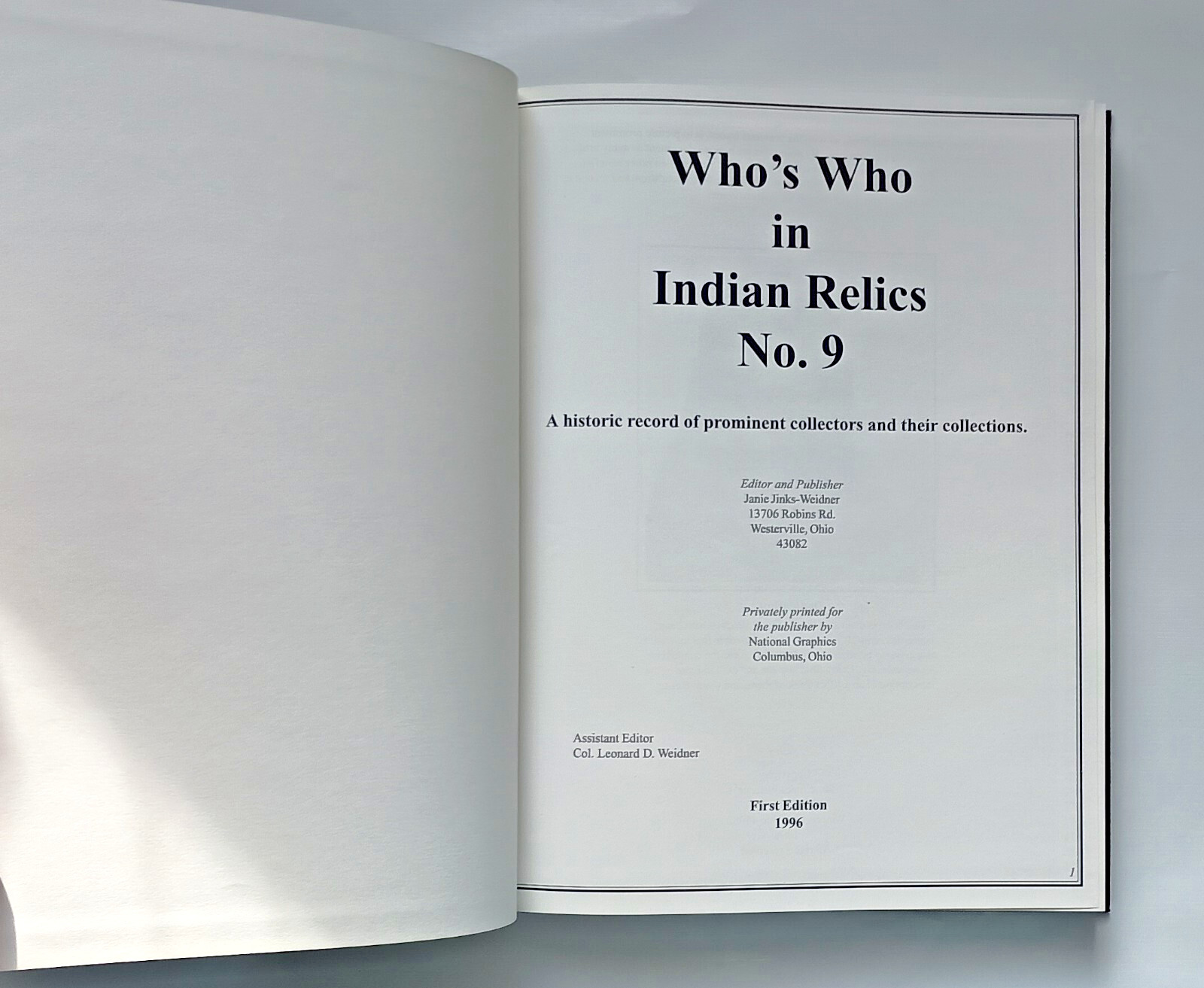 GOLD EDTION Who&rsquo;s Who in Indian Relics No. 9 – 400 Pages – High Quality Photos