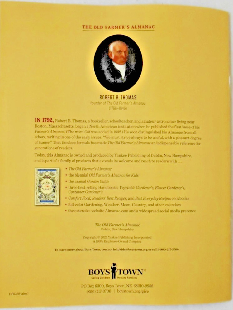 The Old Farmer&rsquo;s Almanac 2026 ~ READERS&rsquo; BEST RECIPES ~ All new choices