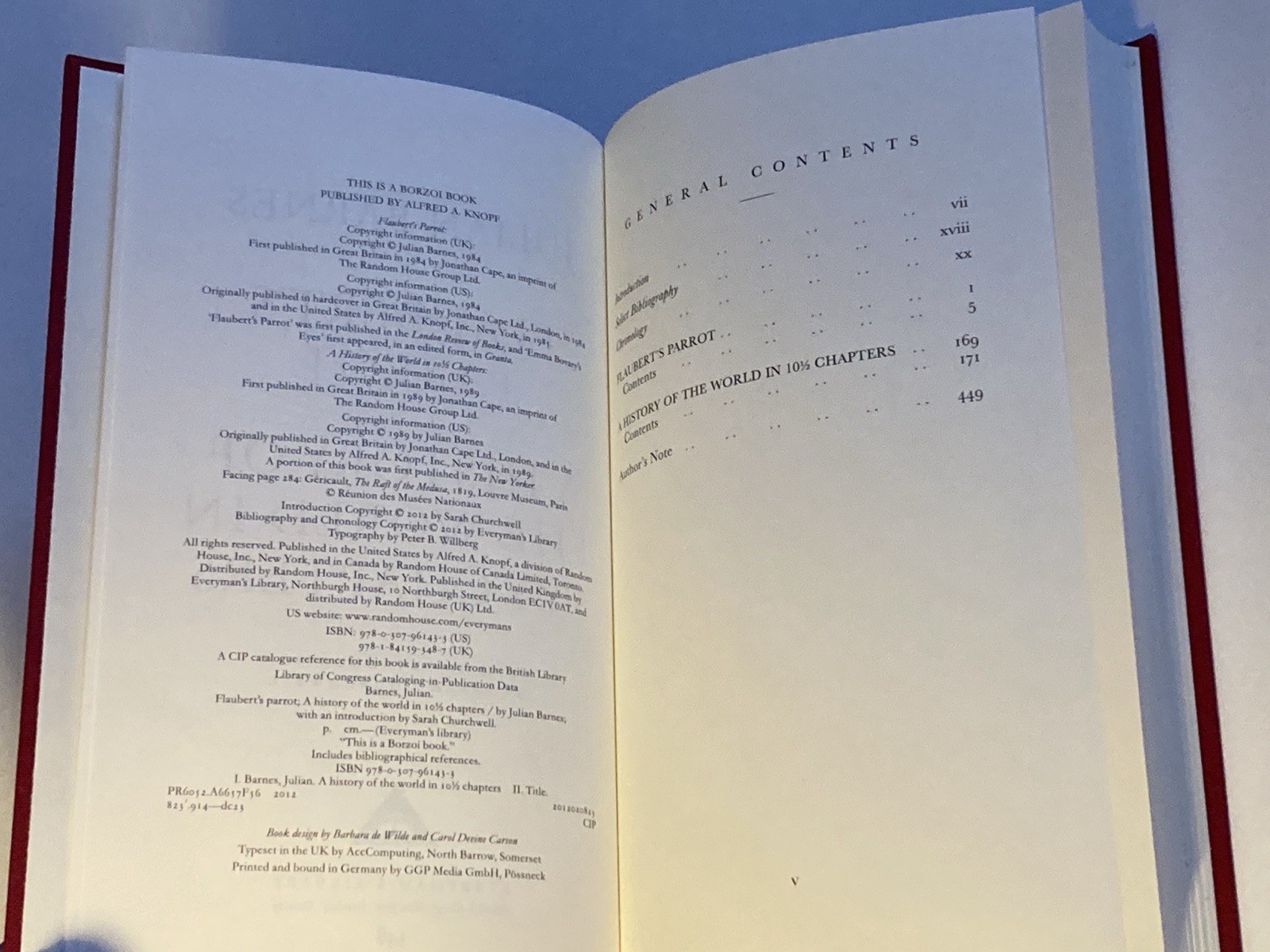 Flaubert&rsquo;s Parrot & A History of the World in 10 1/2 Chapters; L of A Ed., NF/NF