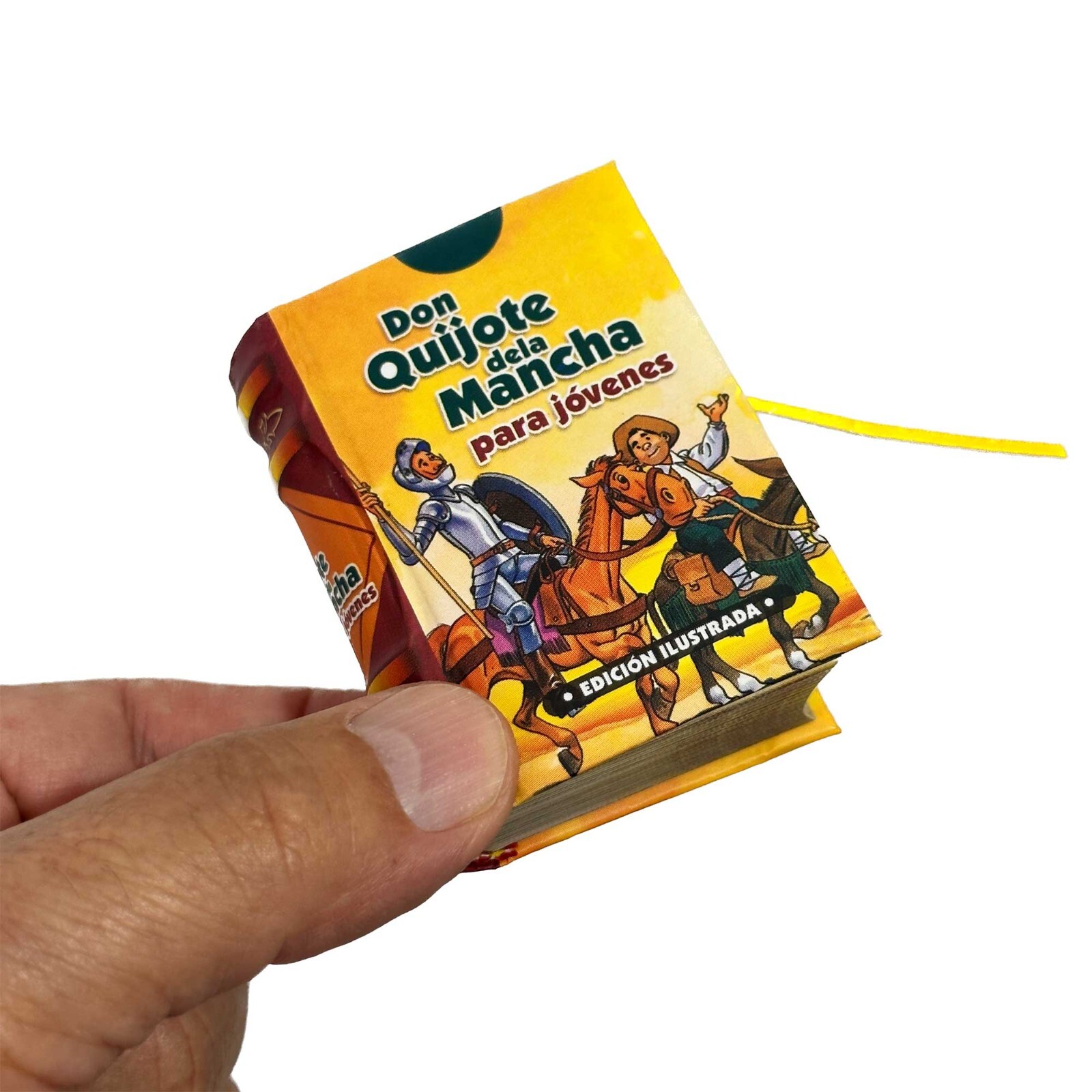 new Don Quijote de la Mancha para Jóvenes mini book 2.65&Prime; high hardcover 438 pgs