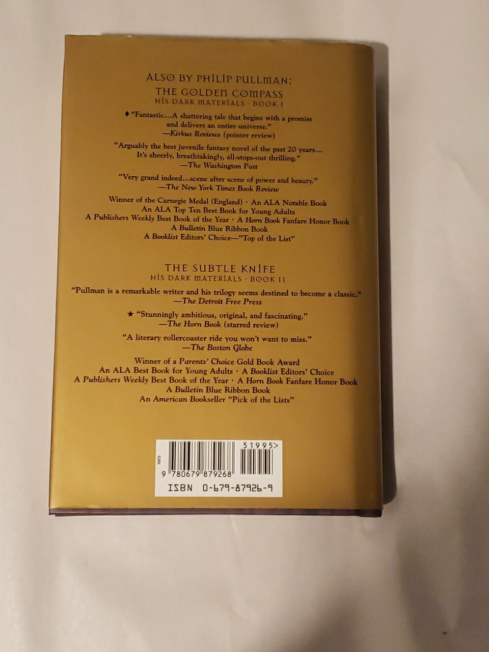 « The Amber Spyglass » 1st First Edition Signed Philip Pullman HC Book 3