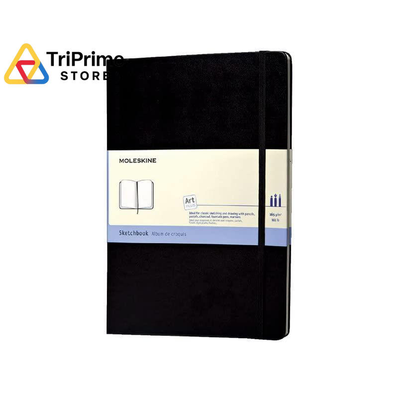 Moleskine Art Sketchbook, Hard Cover, A4 (8.25&Prime; 21.59 x 2.1 x 29.85 cm, Zwart