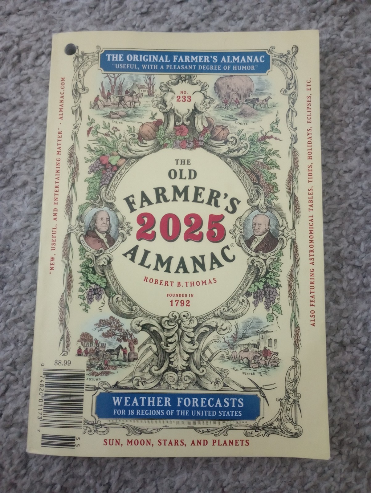 The 2025 Old Farmer&rsquo;s Almanac – paperback Old Farmer&rsquo;s Almanac