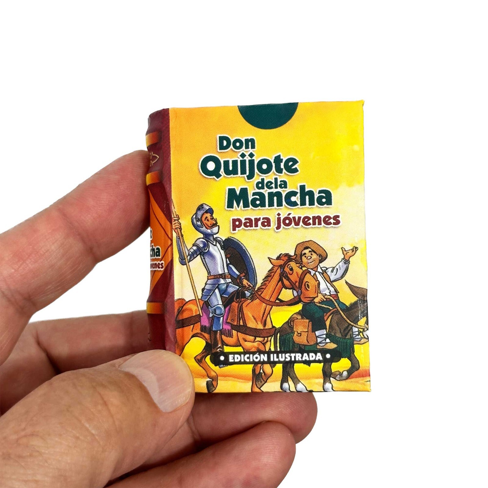 new Don Quijote de la Mancha para Jóvenes mini book 2.65&Prime; high hardcover 438 pgs