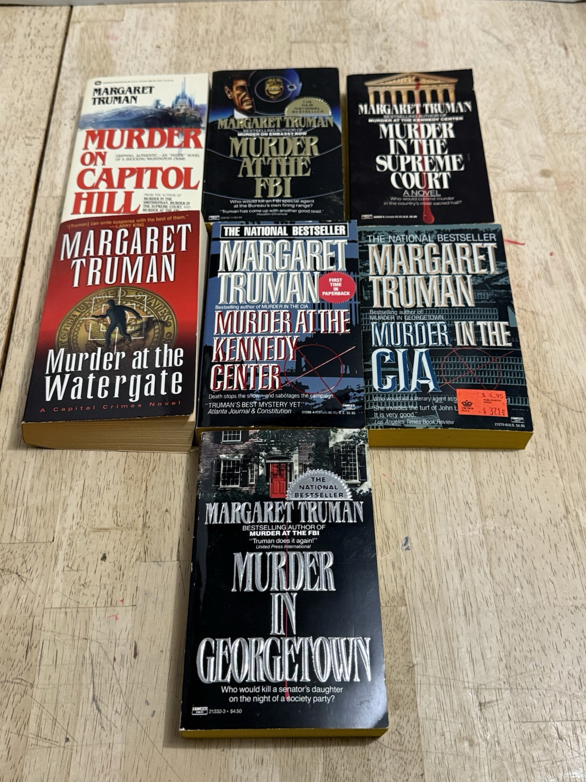 Margaret Truman Lot of 7 « Murder At/In/On » Novels Paperback Books Good Condition