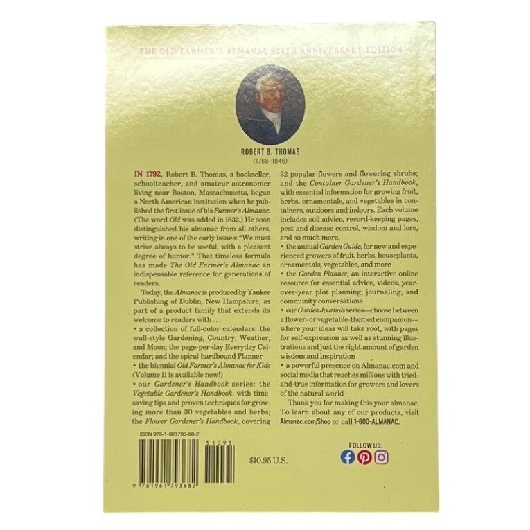 The Old Farmer&rsquo;s Almanac 2026 Paperback Weather Gardening Astrology NEW