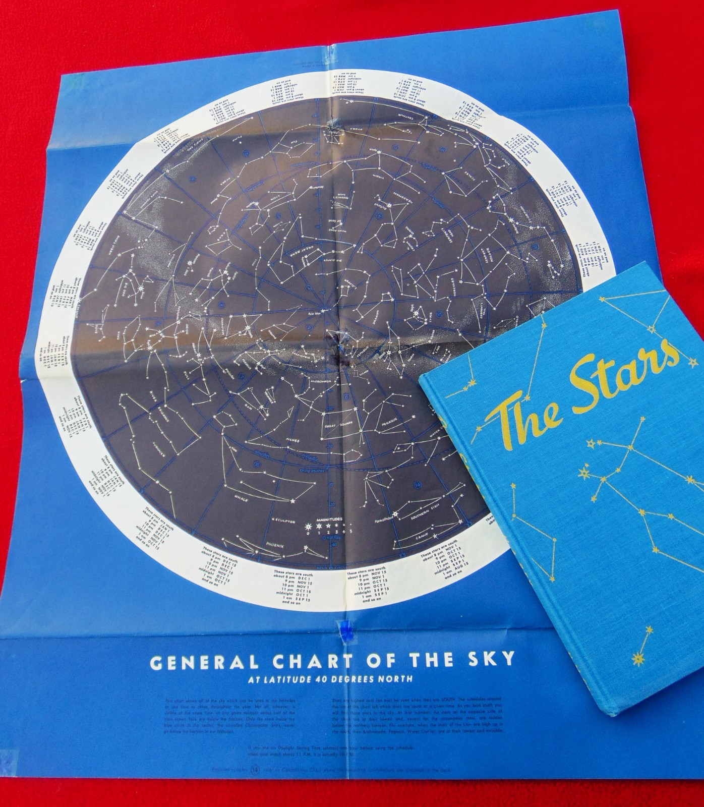 « THE STARS, A NEW WAY TO SEE THEM » ~1966~ DUST COVER=STAR MAP~HARDBACK~161 PAGES