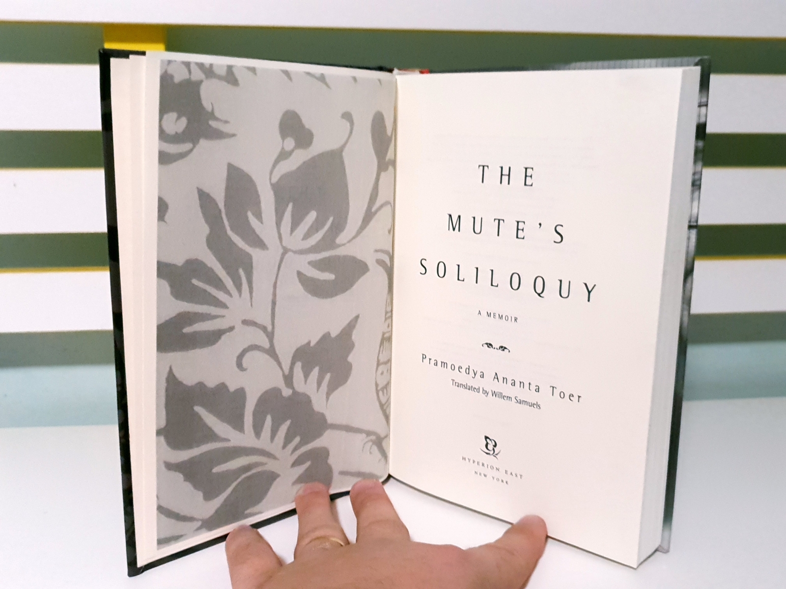 The Mute&rsquo;s Soliloquy: A Memoir! HC Book by Pramoedya Ananta Toer