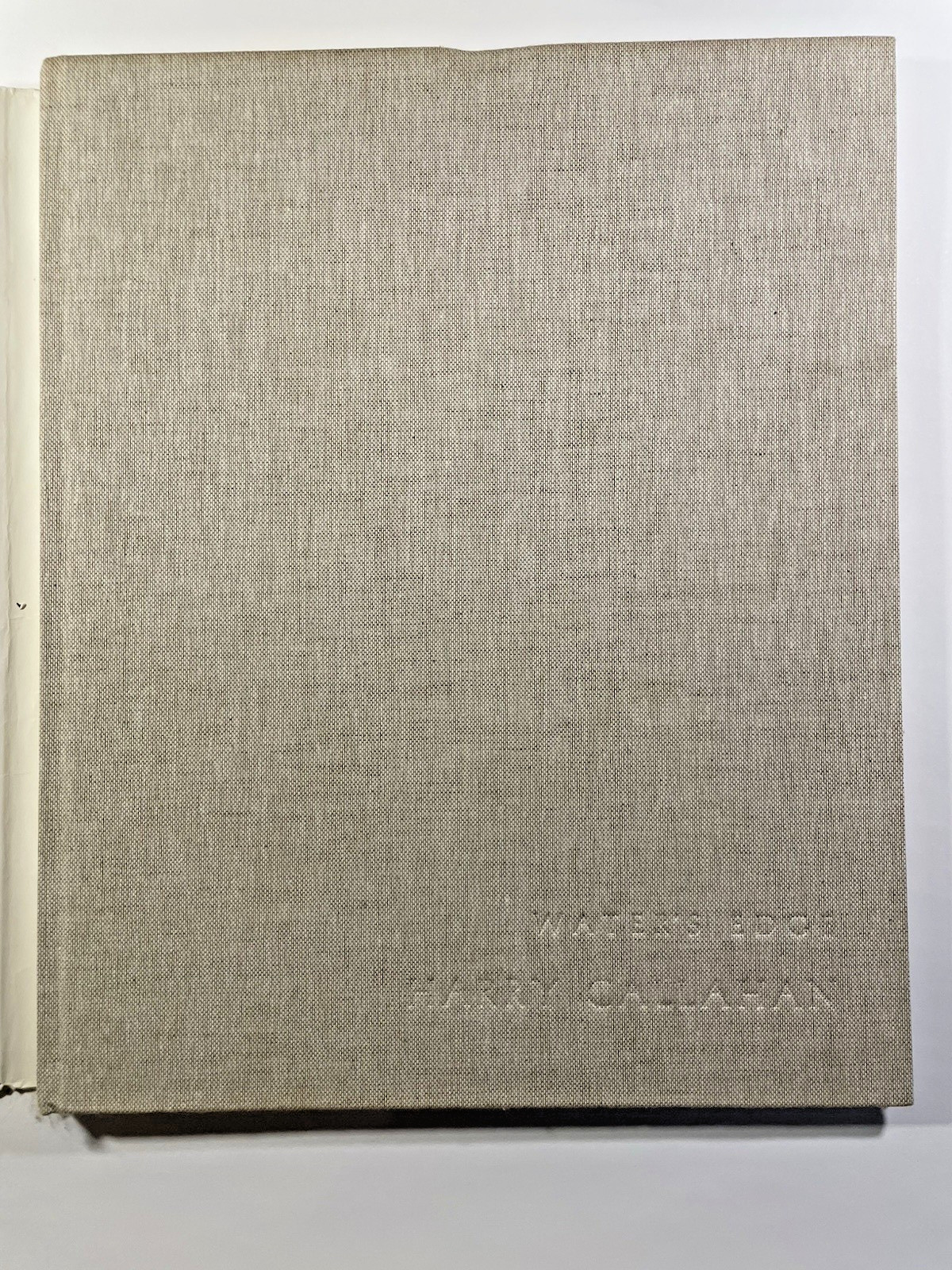 Water&rsquo;s Edge INSCRIBED by Harry Callahan 1st Edition Hardcover/Dustcover VG+