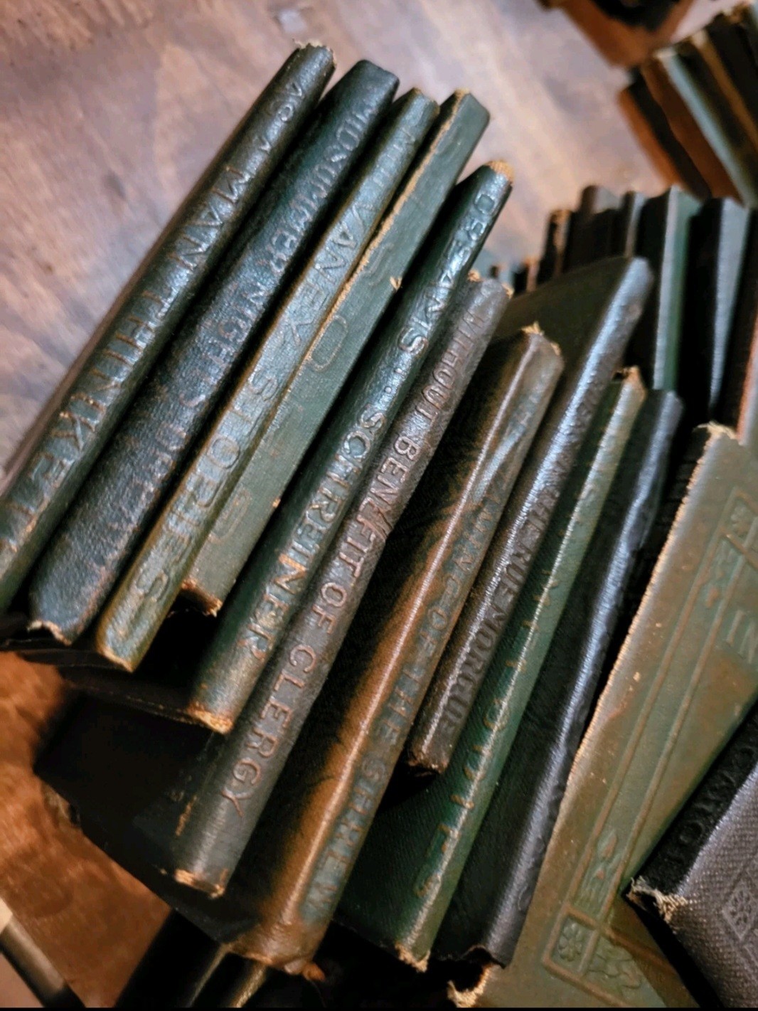 100 yr Old Antique Little Leather Library Books 1920&rsquo;s Redcroft Pick Your Title