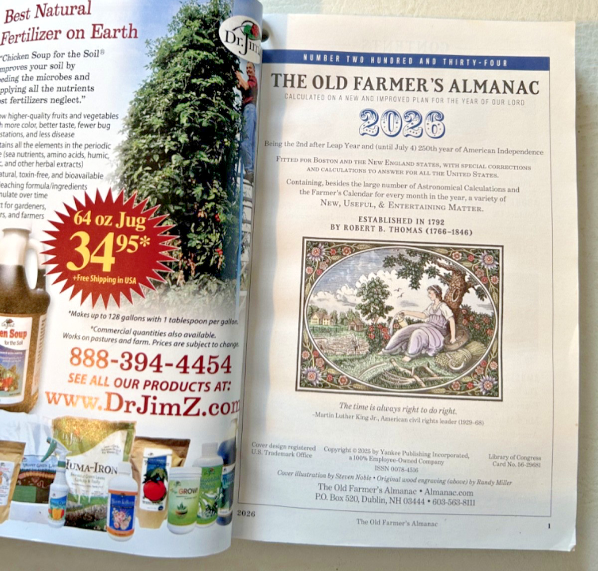 The 2026 Old Farmer&rsquo;s Almanac Trade Edition (Paperback) Gardening Weather No.234