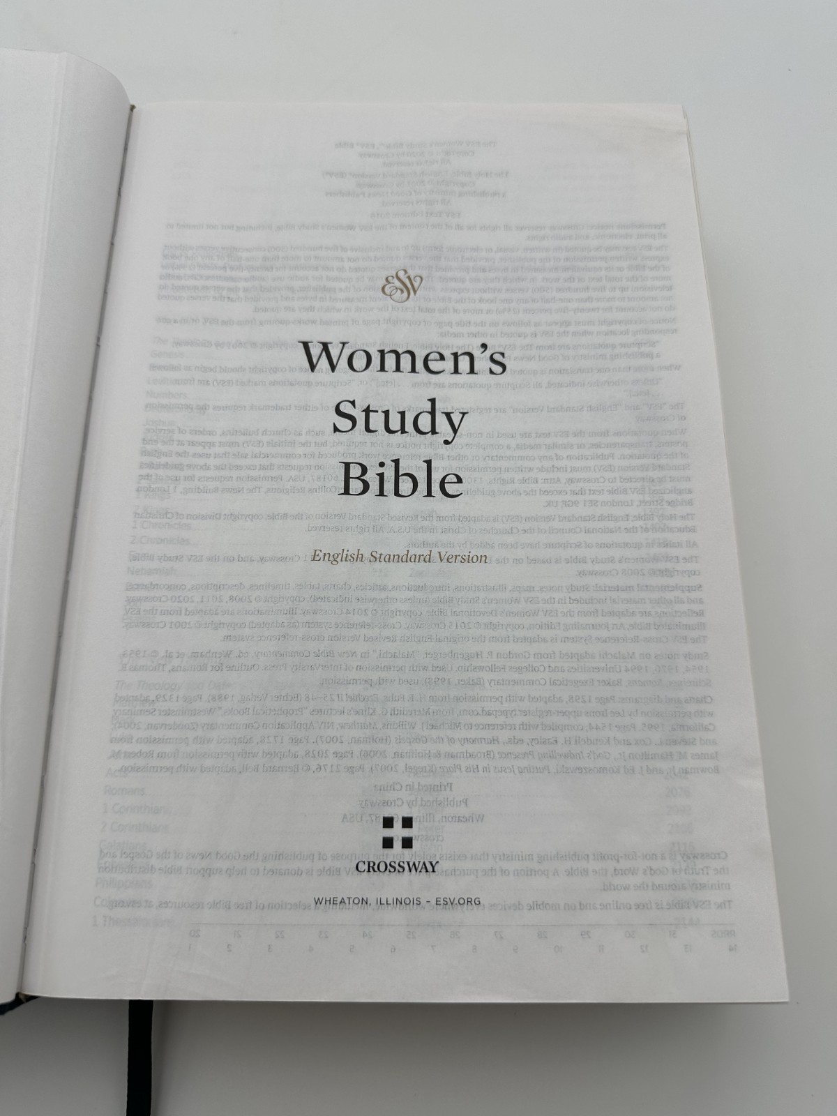 2020 Women&rsquo;s Study Bible ESV Missing Dust Jacket