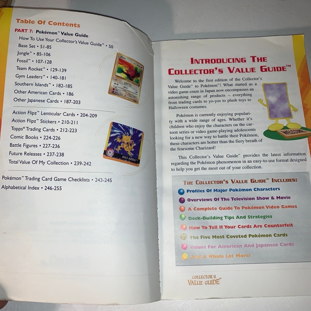 Unbranded Pokemon Collector&rsquo;s Value Guide One Size Yellow Purple