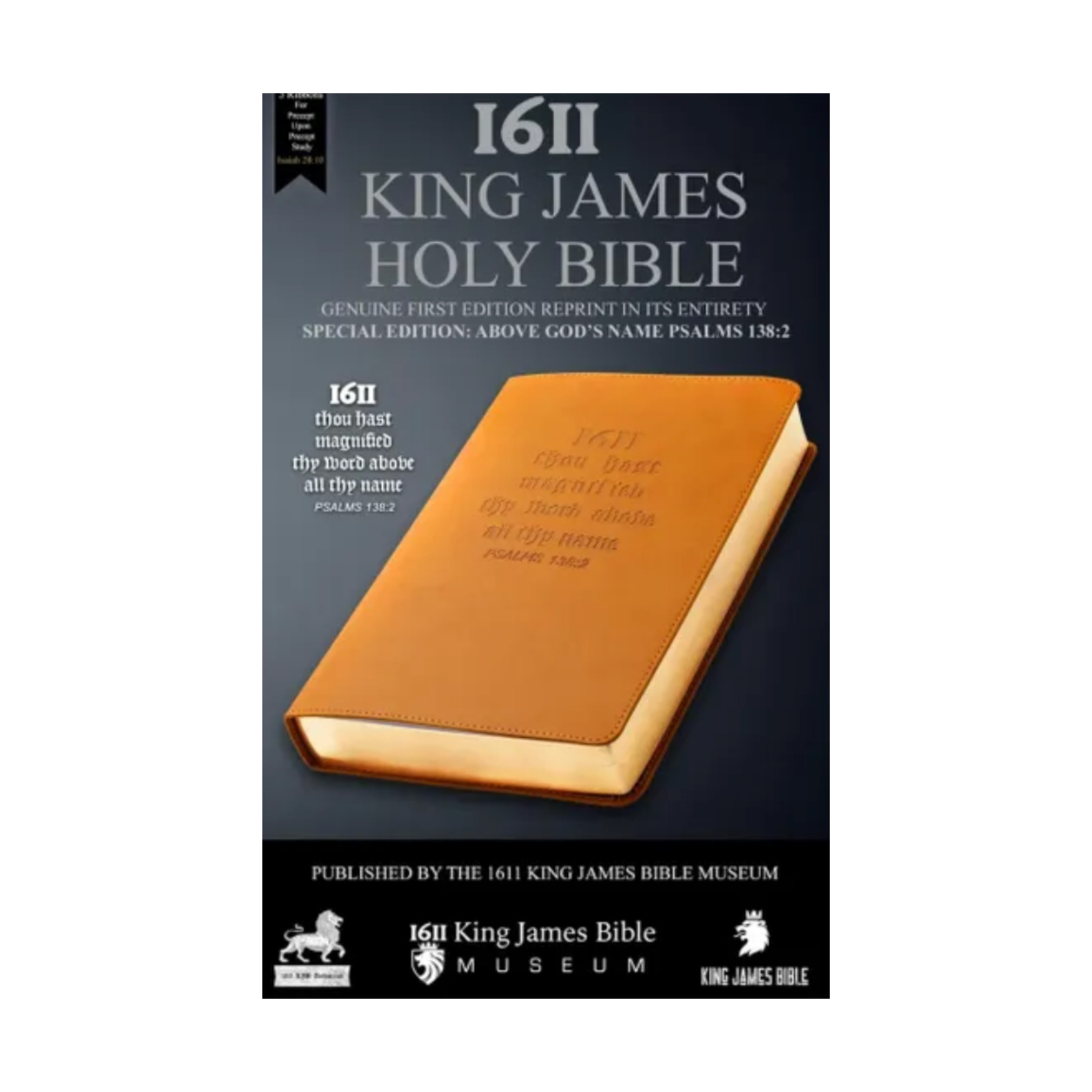 Above God&rsquo;s Name Edition: 1611 King James Bible, 1st Edition, Authorized Version