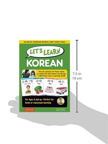 Let&rsquo;s Learn Korean Kit: 64 Basic Korean Words and Their Uses (Flash Cards, Free