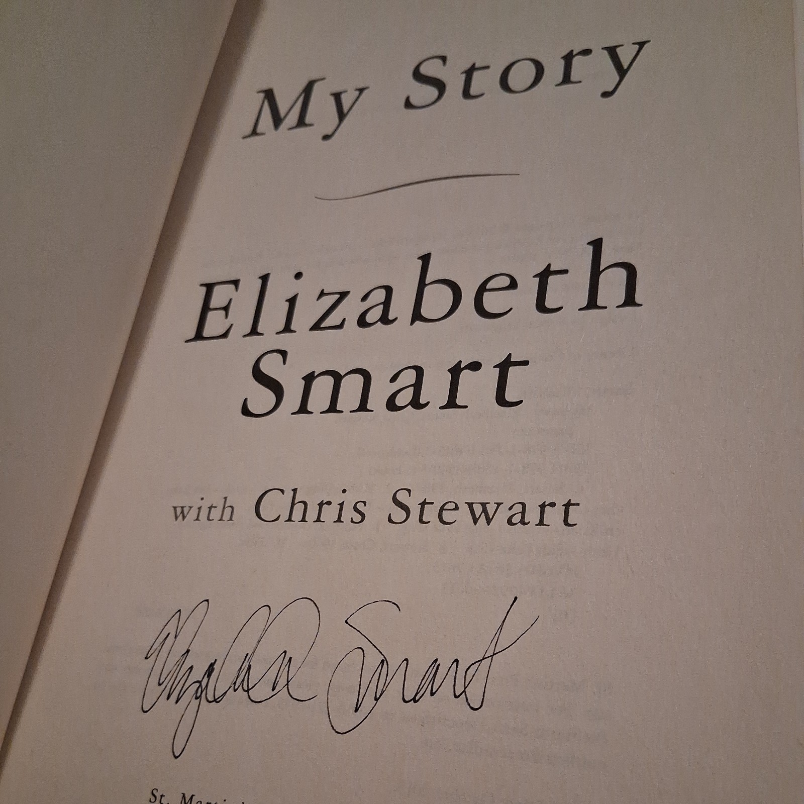 Elizabeth Smart Signed Books! « My Story », « In Plain Sight » 2013 First Edition