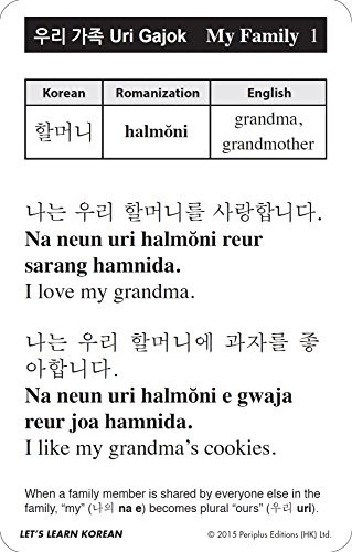 Let&rsquo;s Learn Korean Kit: 64 Basic Korean Words and Their Uses (Flash Cards, Free