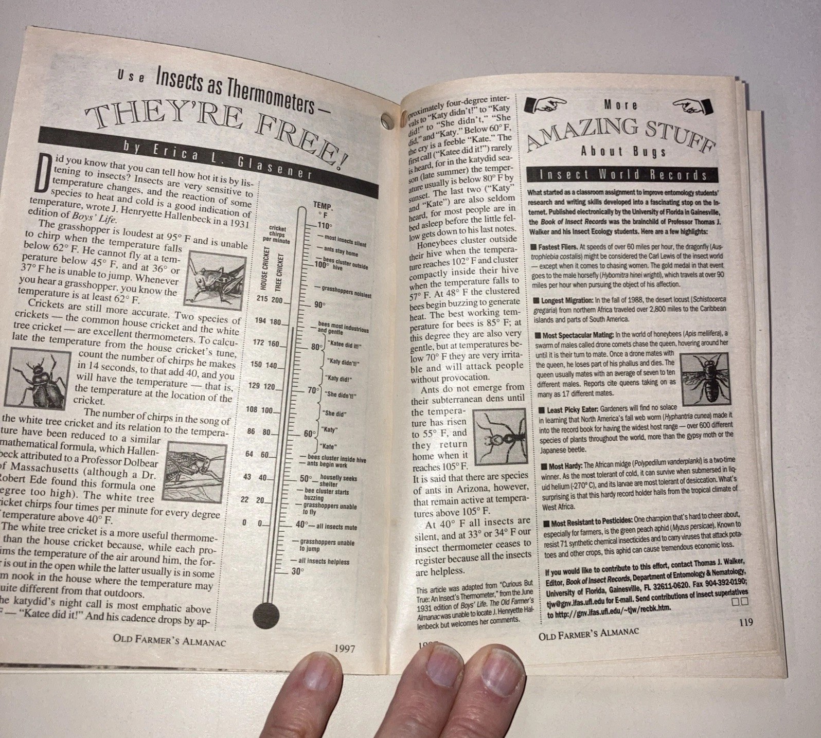 Old Farmer&rsquo;s Almanac lot of 18 years SC Robert Thomas Weather & Southern Edition