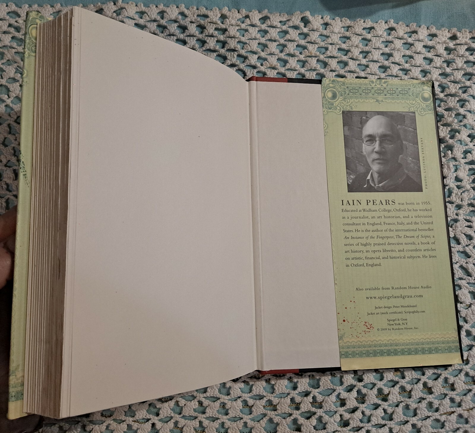 Stone&rsquo;s Fall by Iain Pears, 2009 (1st U. S. Edition), HC w/ DJ, 594 pages
