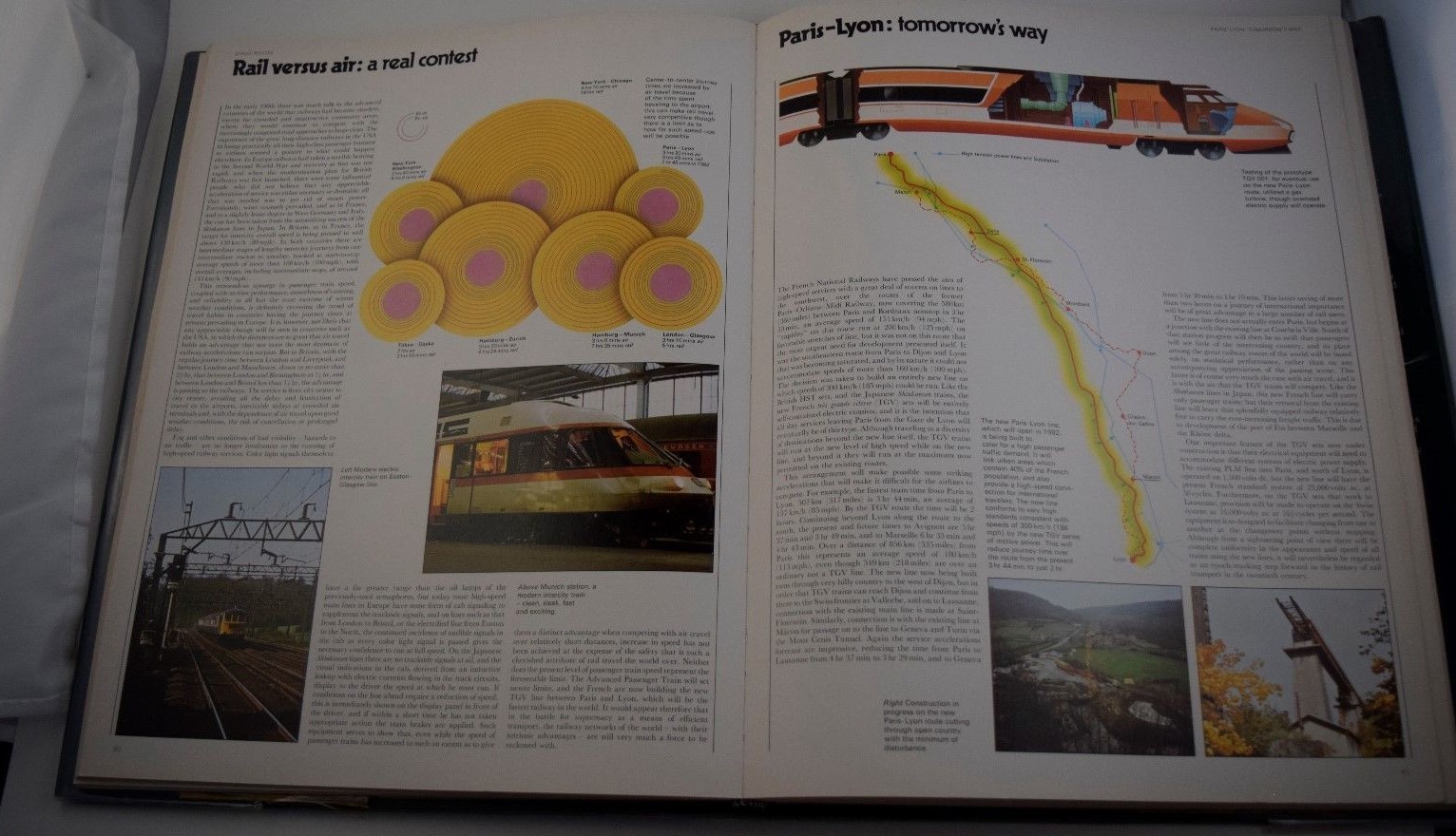 « World Atlas of Railways », O.S.Nock 1979 HC First American Edition 224 pages VG