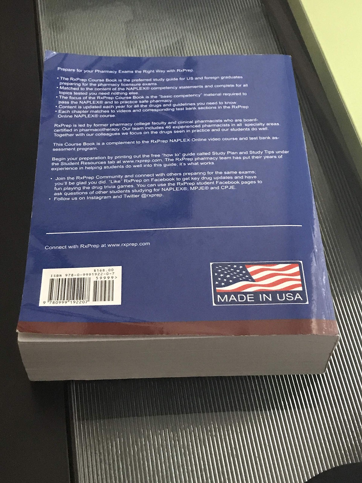 RxPrep&rsquo;s 2018 Course Book for pharmacist licensure exam preparation