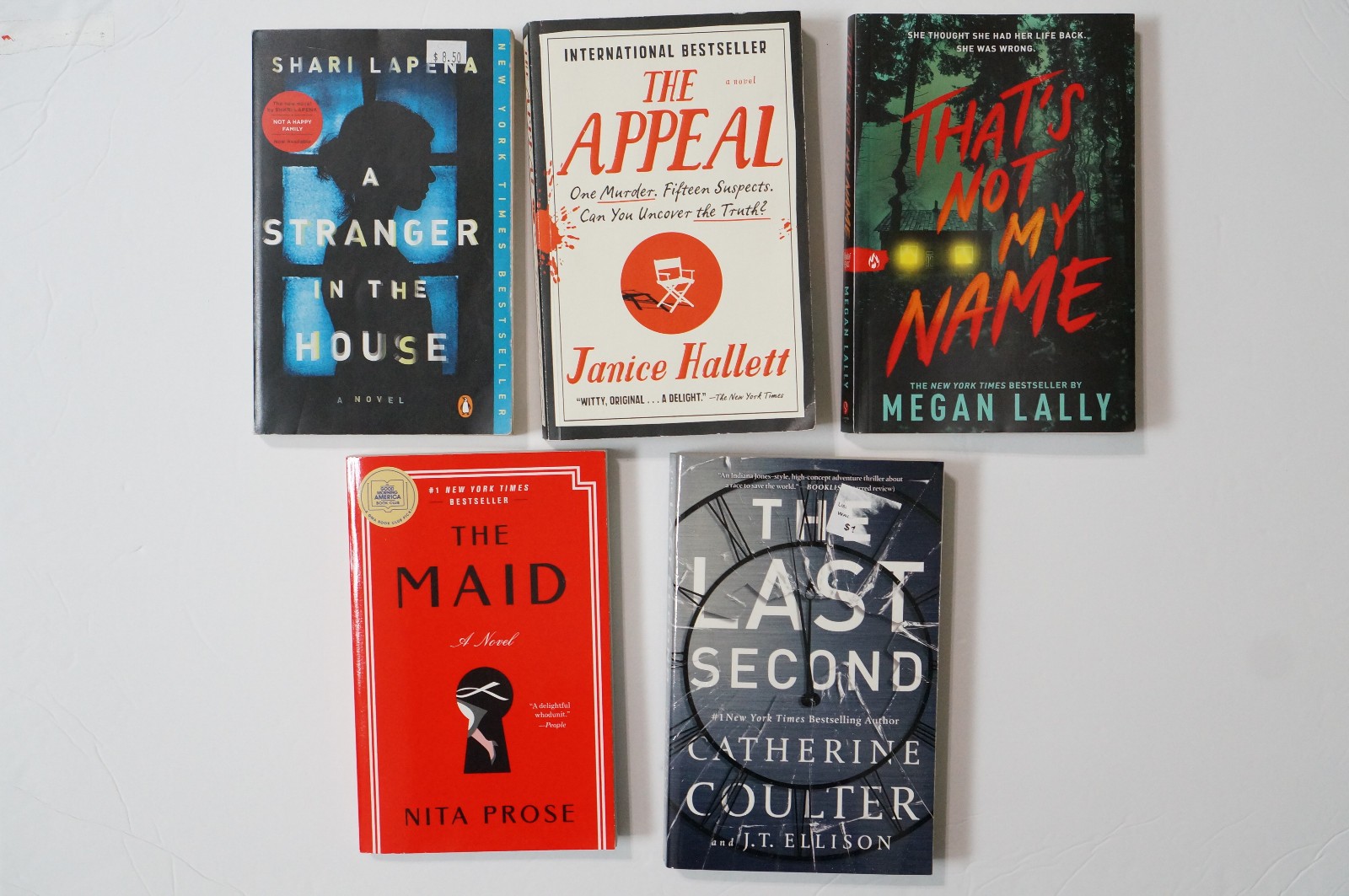 Thriller Book Lot 5 Mystery Shari Lapena Maid Appeal That&rsquo;s Not My Name PB
