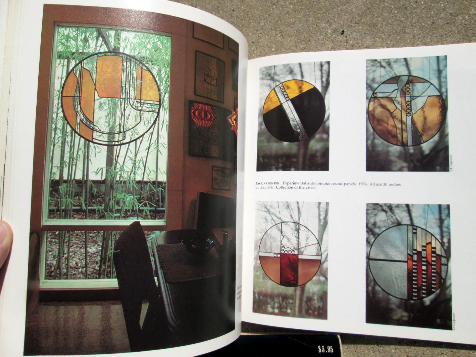 1970&rsquo;s Lot of 3 Stained Glass Paperback Books Basic Manual/Art and Stained Glass