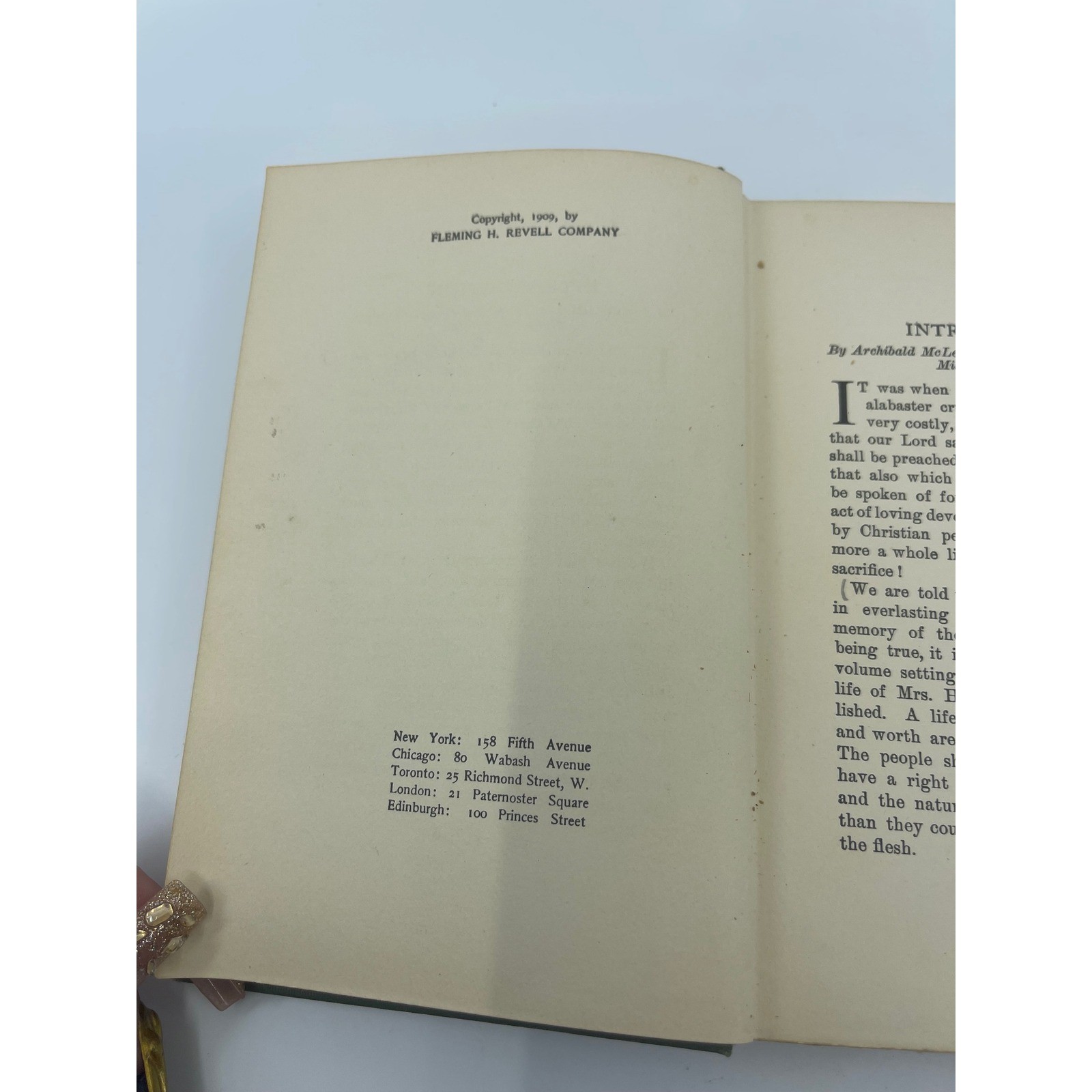 Antique Religious Christian Woman&rsquo;s Board of Missions Book 1909 Helen Moses