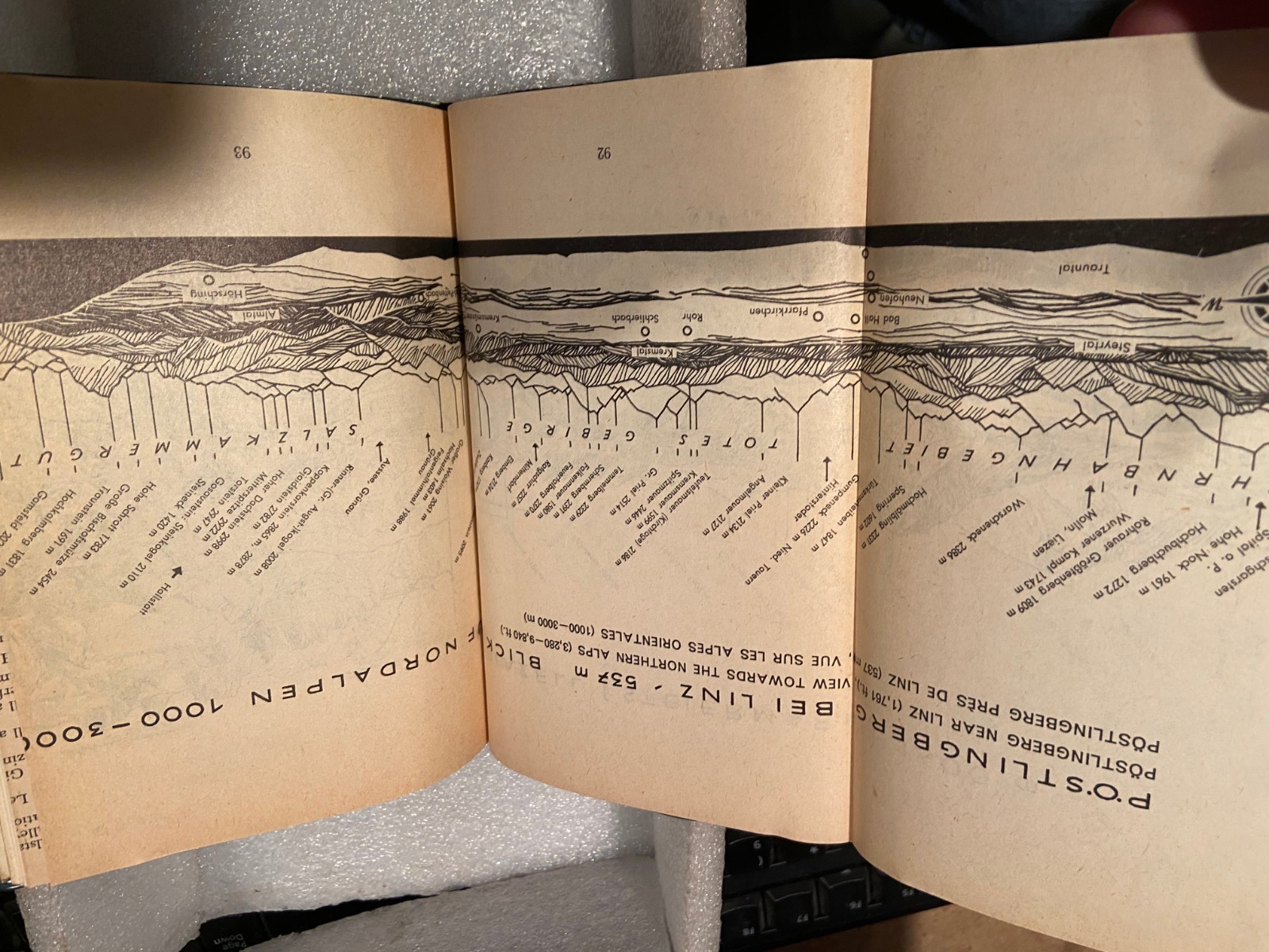 Vintage 6.5&Prime; Travel in Austria Book Vinyl Cover w/Fold Out Maps *Pre-Owned* BSDS
