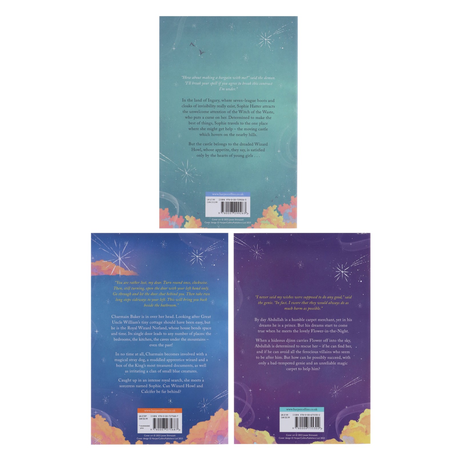 Howl&rsquo;s Moving Castle Land of Ingary Trilogy by Diana Wynne Jones 3 Books-Ages 9+