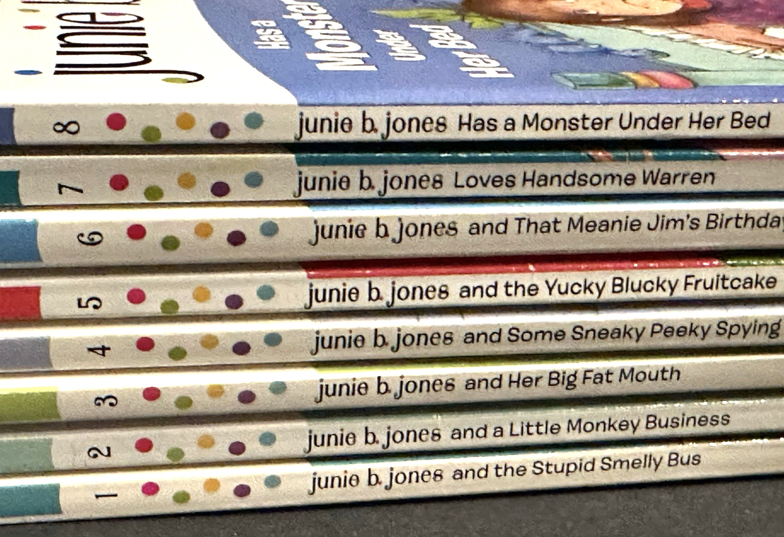 Junie B. Jones lot 1, 2, 3, 4 ,5 ,6, 7, 8 Barbara Park Ages 6-9 children&rsquo;s books