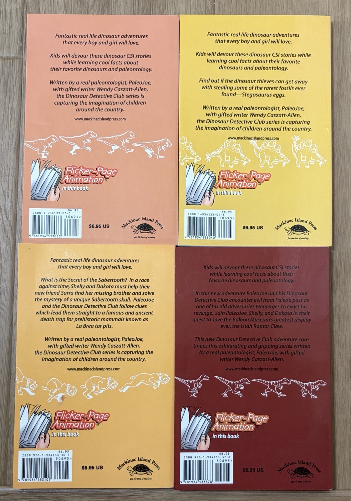 Paleo Joe&rsquo;s Dinosaur Detective Club #1-4 PB Flicker-Page Animation