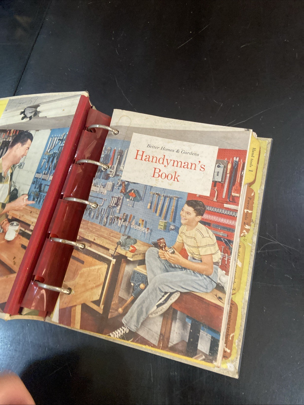 Vintage Better Homes & Gardens Handyman&rsquo;s Book 5 Ring Binder with 400 Pages 1966