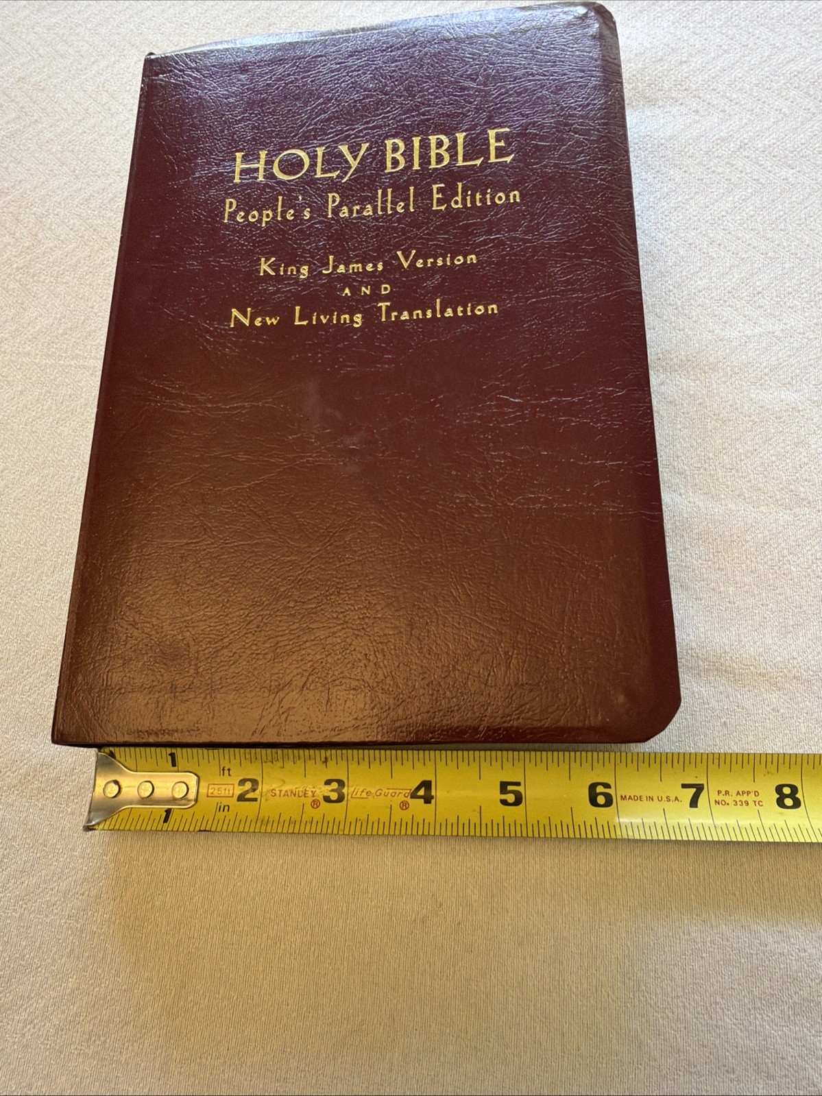 VTG 1997 Holy Bible: People&rsquo;s Parallel Edition, KJV NLT Red Letter Leather Bound