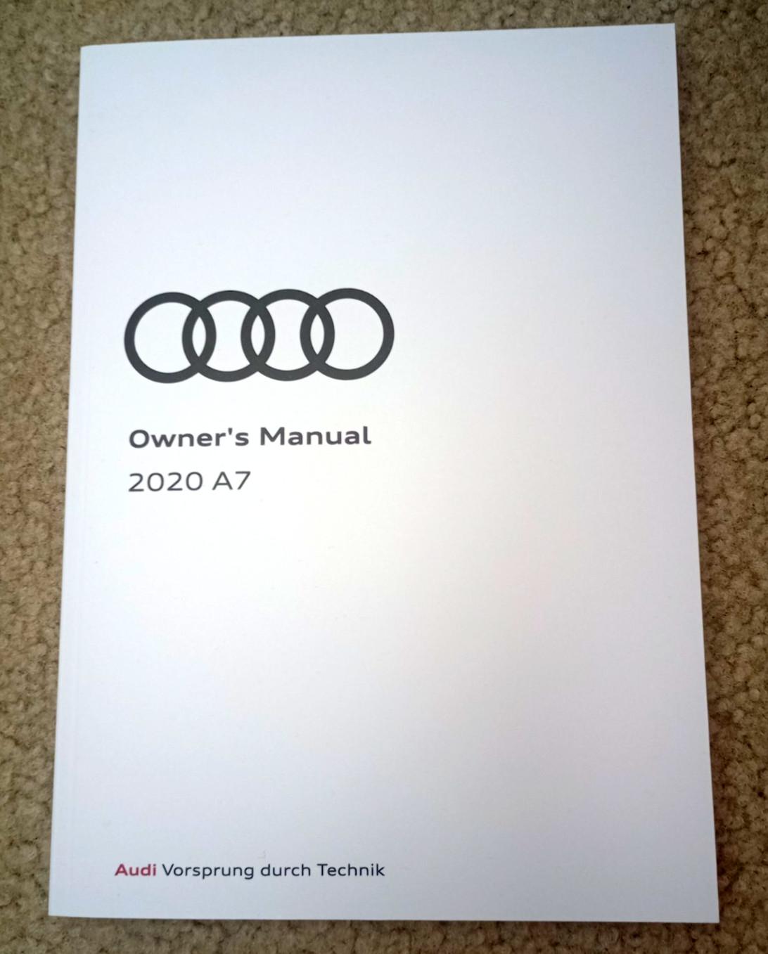 2020 Audi A7 A8 Owner&rsquo;s Manual