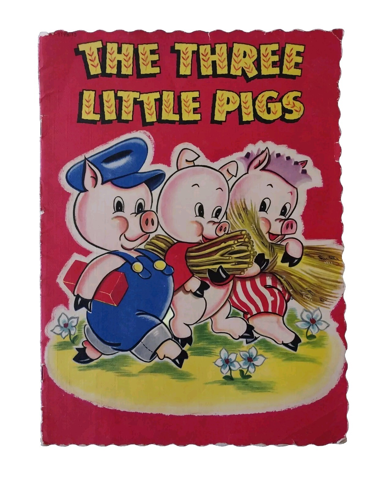 The Three Little Pigs Soft Cover 13×9.5&Prime; 1951 Printed In USA Whitman Publishing