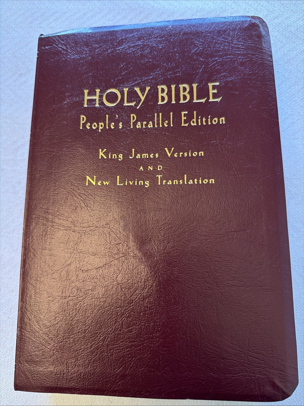 VTG 1997 Holy Bible: People&rsquo;s Parallel Edition, KJV NLT Red Letter Leather Bound