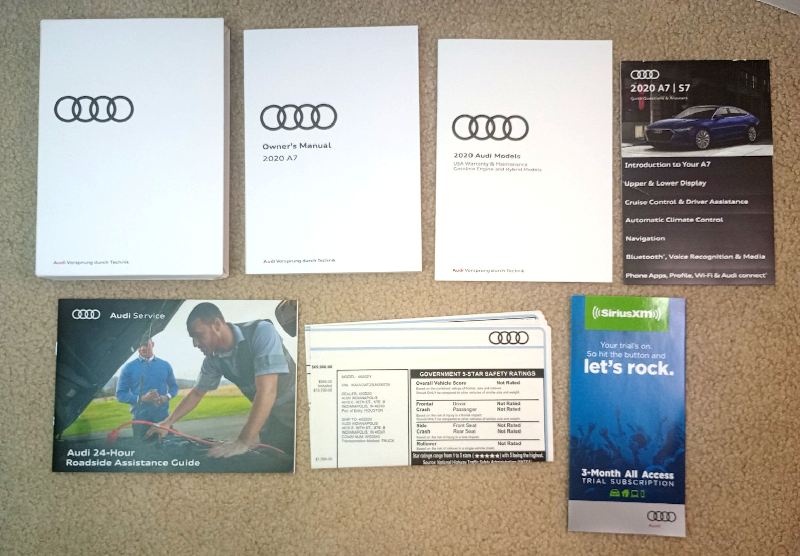2020 Audi A7 A8 Owner&rsquo;s Manual