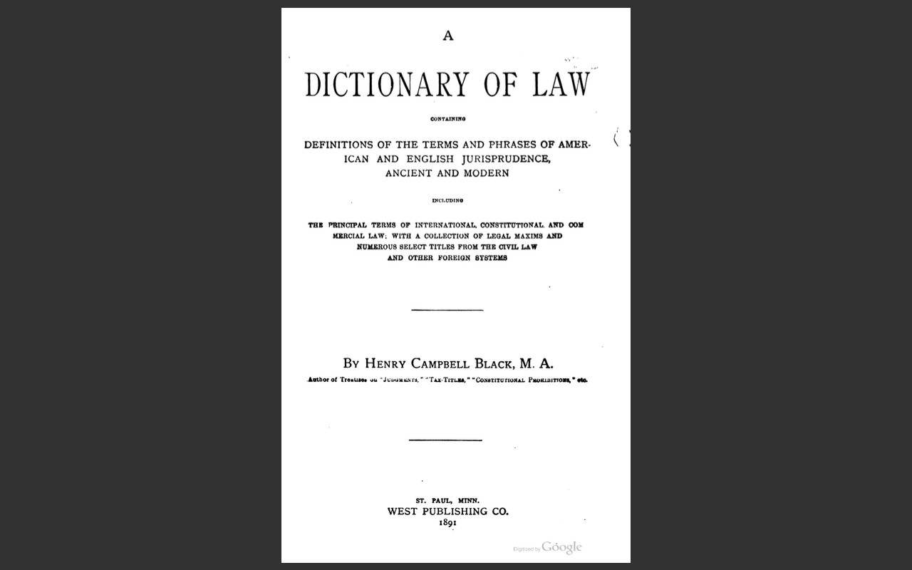 BLACK&rsquo;S LAW DICTIONARY, 1st Edition 1891 and 2nd Edition 1910 Law Book on CD-ROM