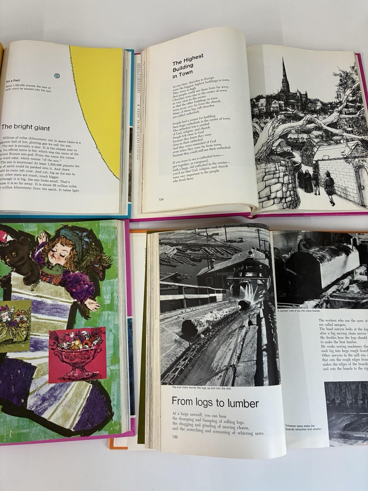 vintage 1980s childcraft Colorful Children&rsquo;s volume 4, 8, 9, 12