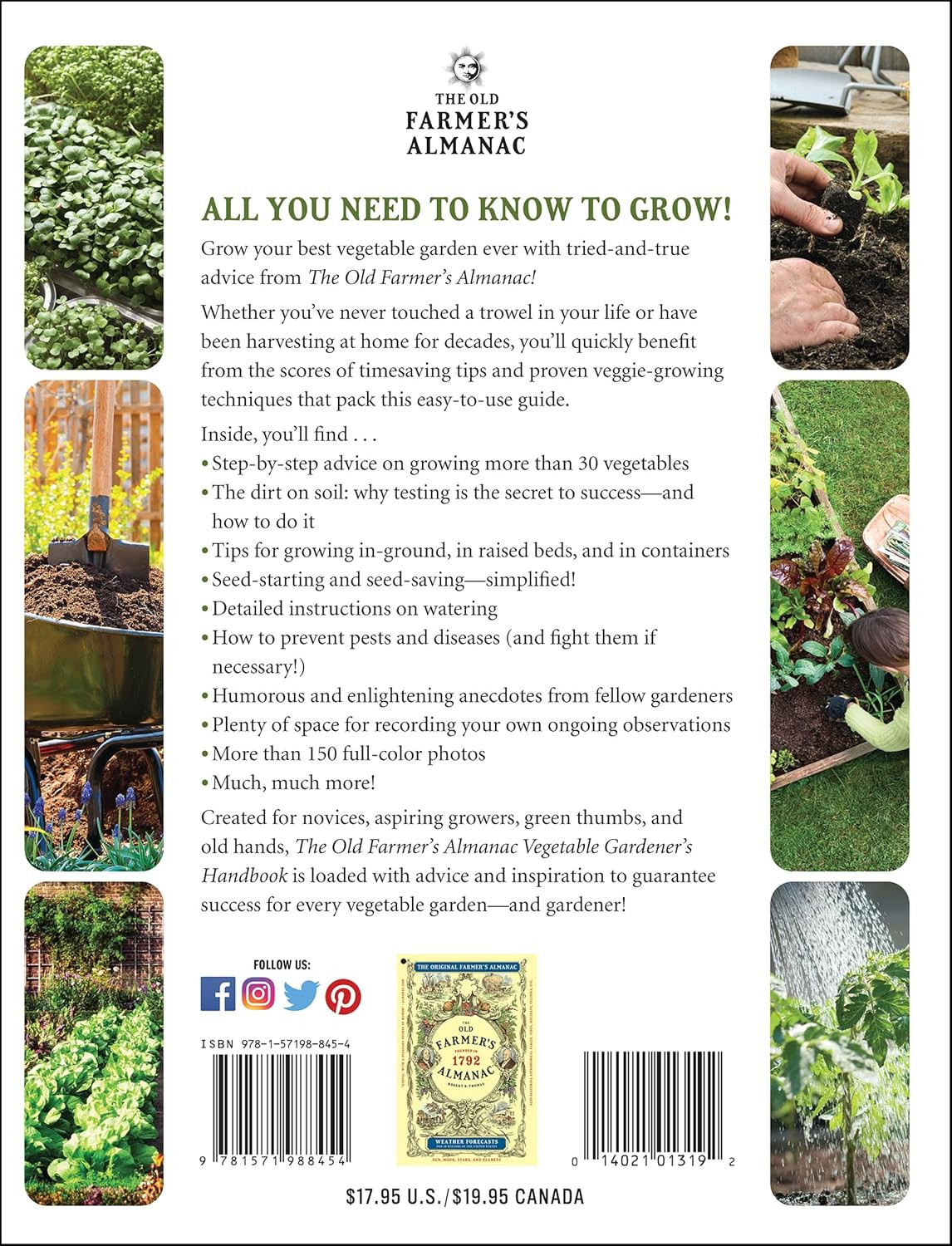 The Old Farmer&rsquo;s Almanac Vegetable Gardener’s Handbook: Essential Step-by-Step A