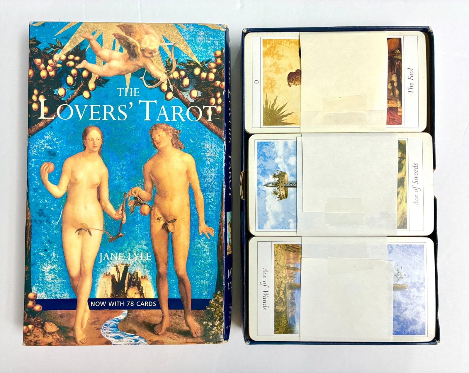 The Lover&rsquo;s Tarot For Affairs of the Heart by Jane Lyle Book + Tarot Deck Cards