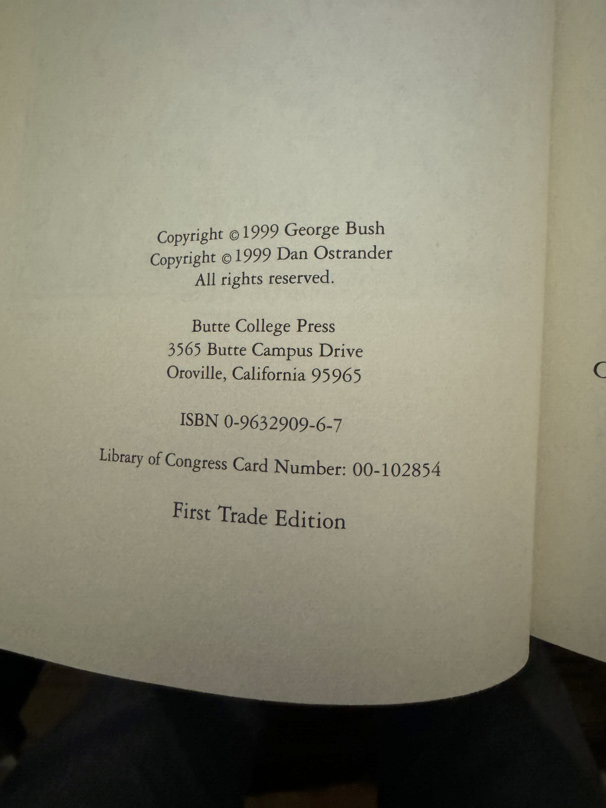 « Read My Lips: No New Taxes » Daniel Ostrander Hardback Book George Bush 1st Ed