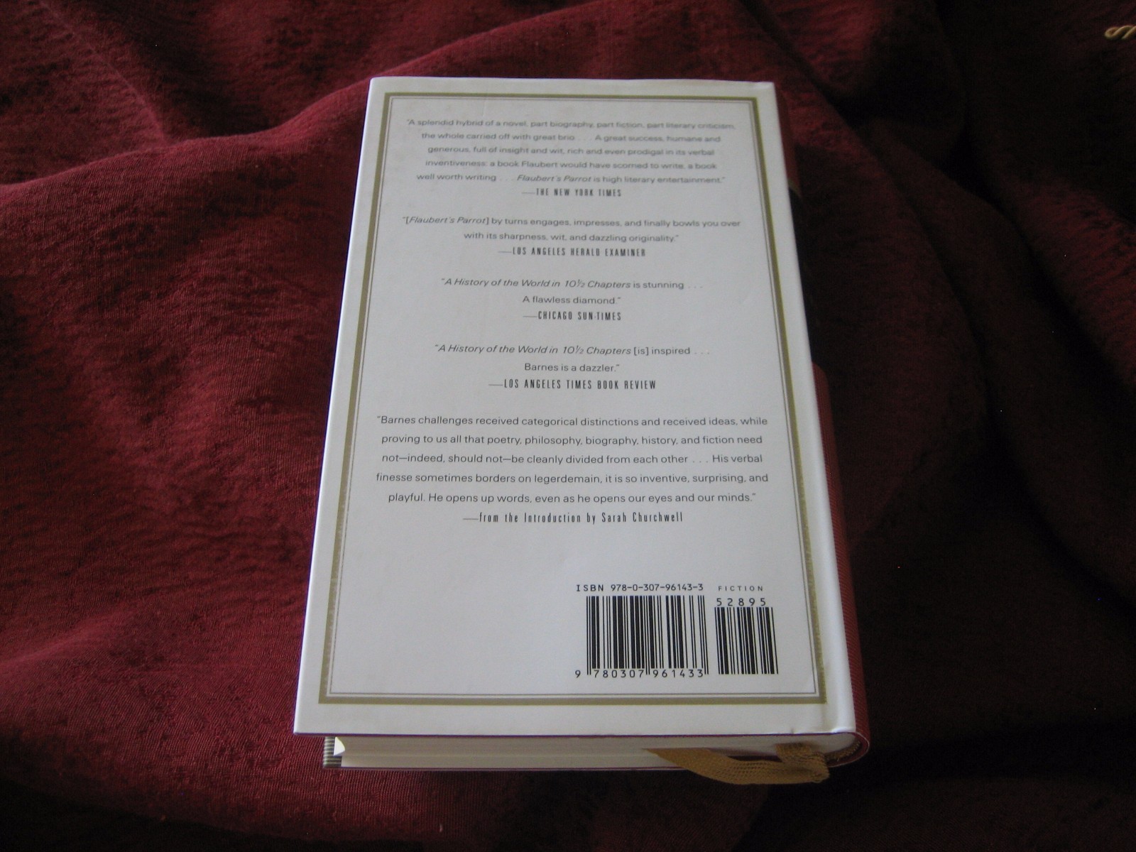 Flaubert&rsquo;s Parrot : A History of the World in 10 1/2 Chapters Julian Barnes (HD)