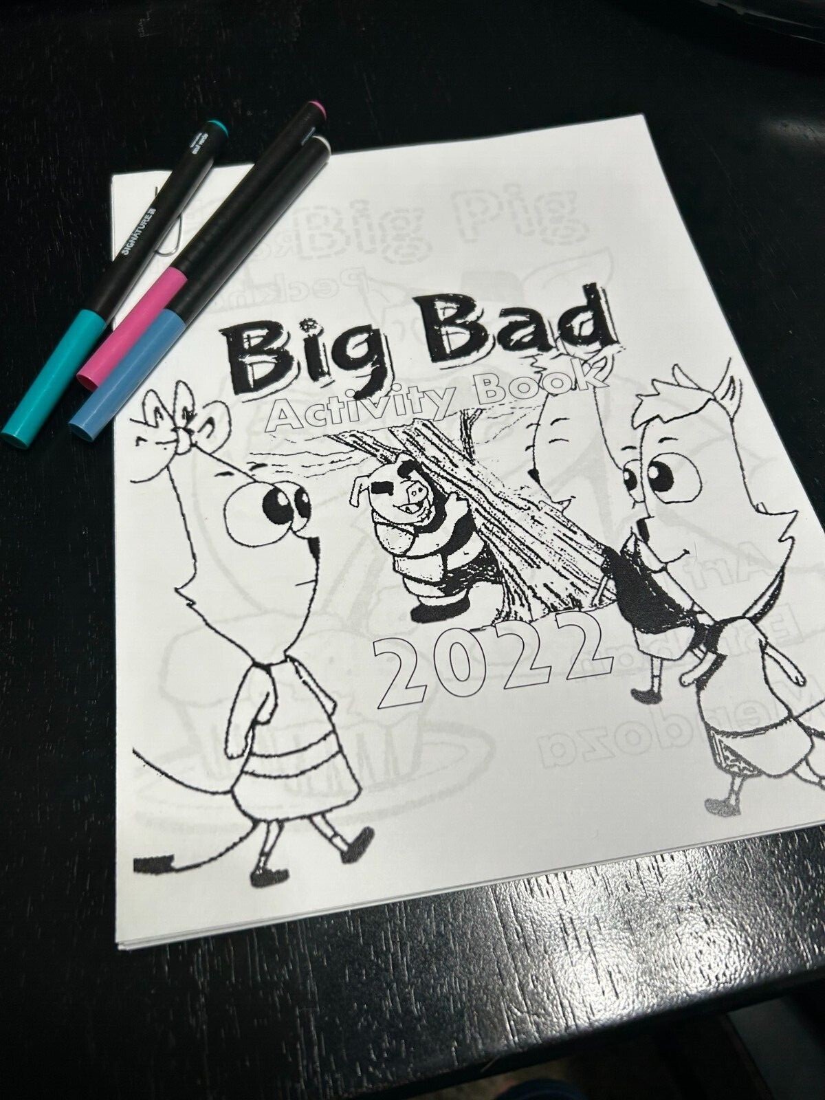 DIGITAL CONTENT- 2022 Big Bad Coloring and Activity Book-35 Pages PRINTING REQ&rsquo;D